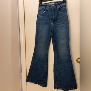 High waisted flare jeans